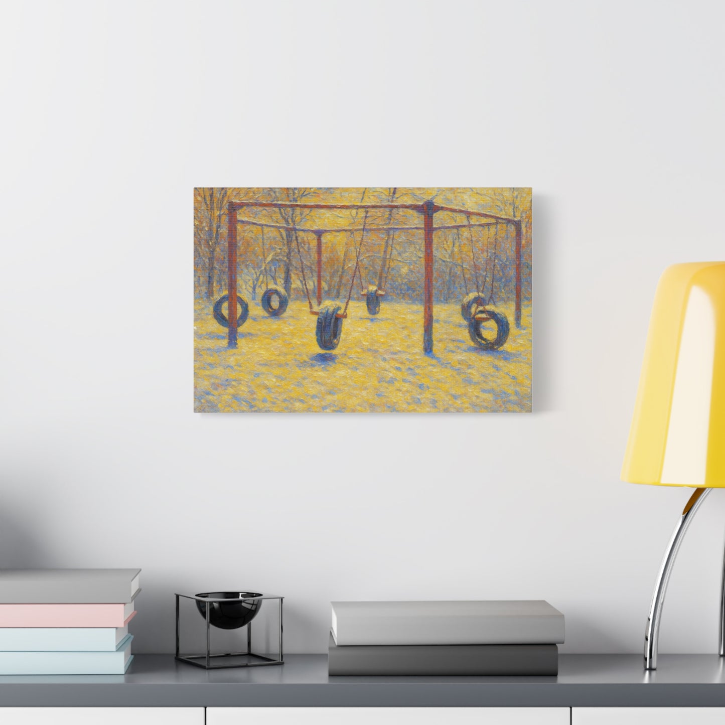 Playground Art Print, Family Room Decor, Nostalgic Wall Art, Kids Room Decoration, Gift for Parents, Children's Playroom - TRV