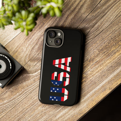USA Flag Phone Case, Tough Phone Cover, Patriotic Gift, Independence Day Accessory, American Pride Mobile Case - TRV