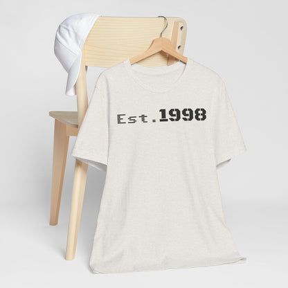 Vintage Est. 1998 Tee - Retro Unisex Shirt for Birthdays, Gifts, Everyday Wear, Casual Style, Nostalgia - TRV