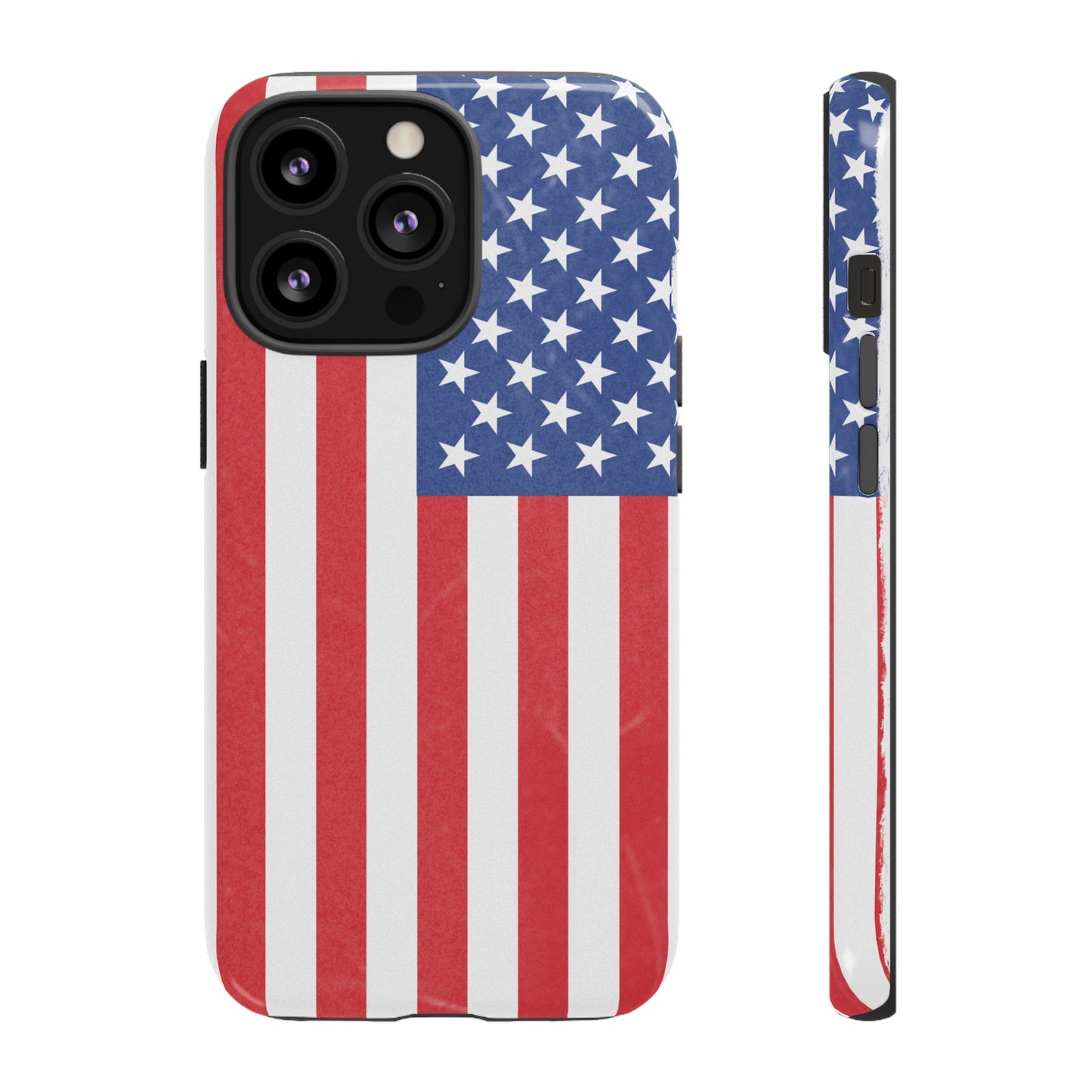 Patriotic Phone Case - Tough Cases for Veterans, USA Lovers, Independence Day, Memorial Day, Flag Design - TRV
