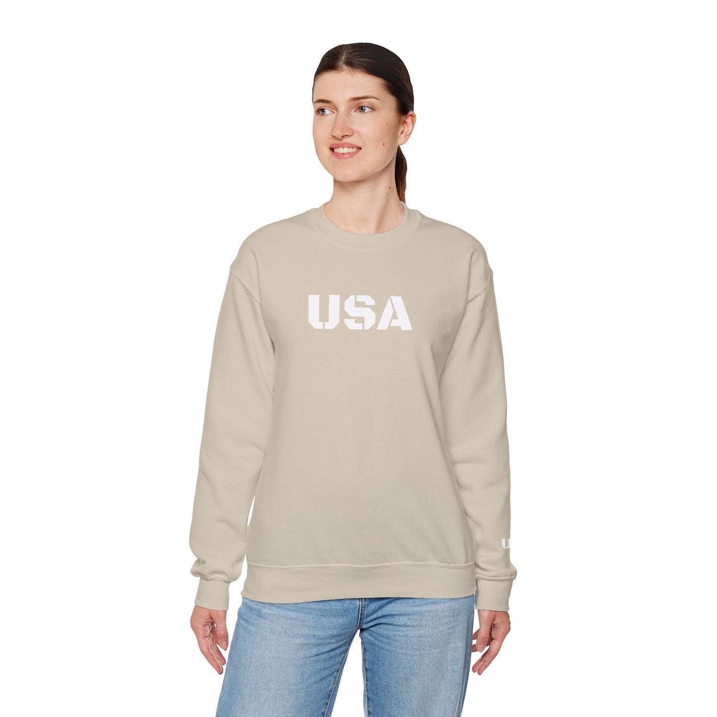 Cozy USA Unisex Crewneck Sweatshirt | Perfect Layering Piece for Every Season | Great Gift for Him/Her | Trendy Style for Casual Outings