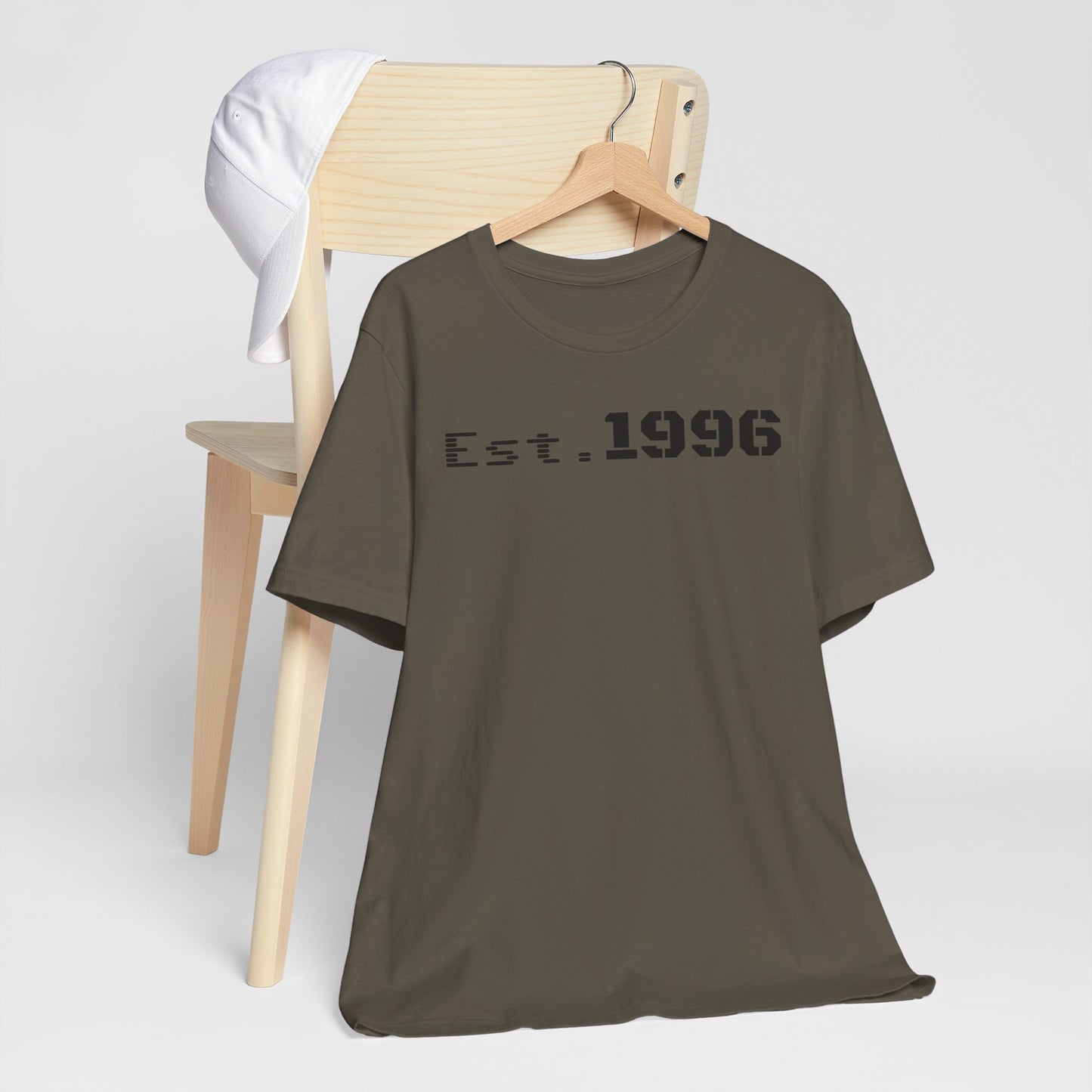 Established 1996 Unisex T-Shirt, Vintage Year Tee, Birth Year Gift, Casual Fashion, Personalized Graphic Tee - TRV