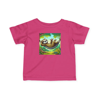 Sloth Relaxation Infant Tee, Baby T-Shirt, Cute Baby Clothes, Toddler Gift, Fun Nursery Wear, Animal Lover Gift