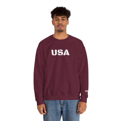 Cozy USA Unisex Crewneck Sweatshirt | Perfect Layering Piece for Every Season | Great Gift for Him/Her | Trendy Style for Casual Outings