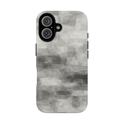 Stylish Phone Case for Tough Protection, Marble Grey Design, Customizable Gift for Her, Unisex Mobile Accessory, Birthday Present, [...] - TRV