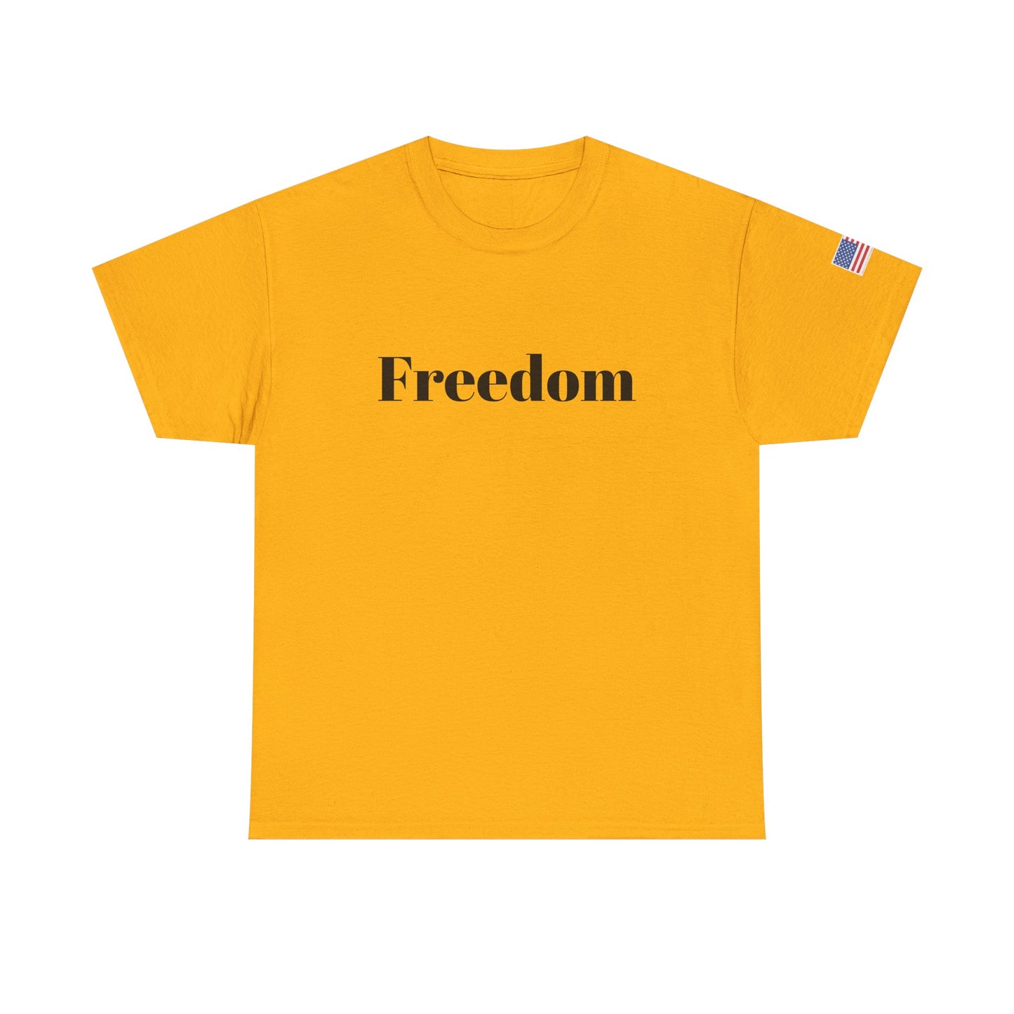 Freedom script tee | T-Shirt, American flag sleeve - TRV