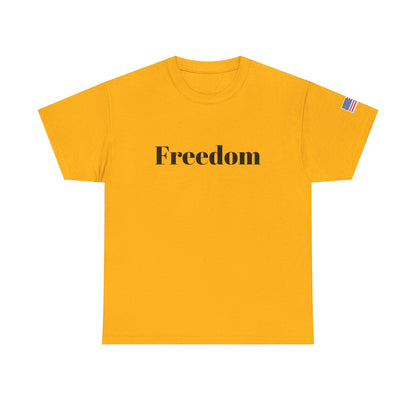 Freedom script tee | T-Shirt, American flag sleeve - TRV