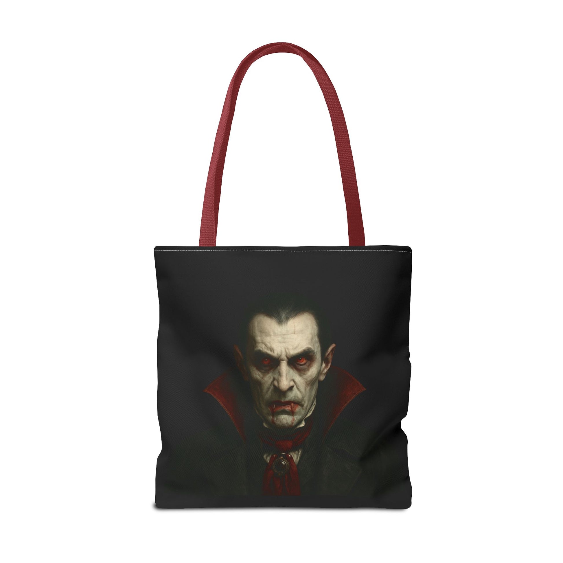 Vampire Haunted Tote Bag, Spooky Shopping Bag, Halloween Accessory, Gothic Style Handbag, Perfect for Halloween Parties, Unisex Tote - TRV