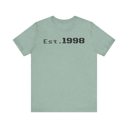Vintage Est. 1998 Tee - Retro Unisex Shirt for Birthdays, Gifts, Everyday Wear, Casual Style, Nostalgia - TRV
