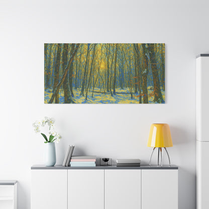 Forest Sunrise Canvas Print, Wall Art, Nature Photography, Home Decor, Gift for Nature Lovers, Landscape Artwork - TRV