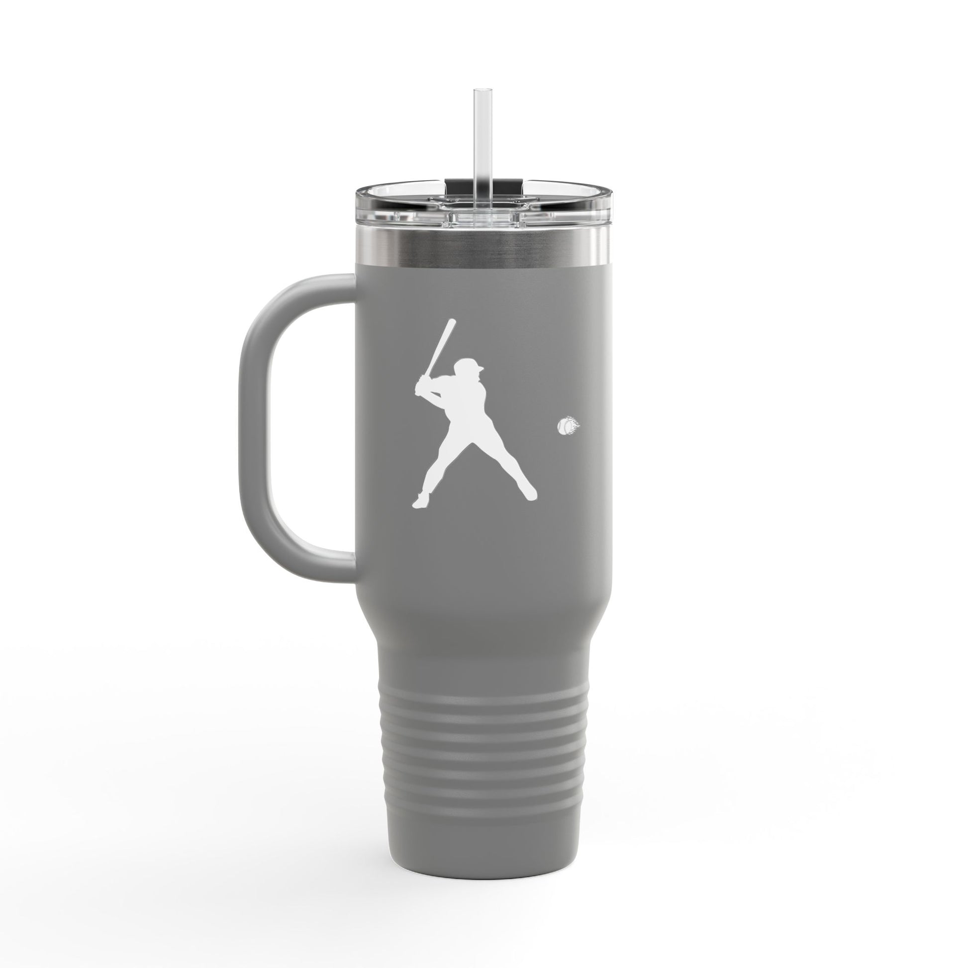 Baseball-Themed Insulated Travel Mug, Perfect for Fans & Athletes, Gift for Sports Lovers, 40oz Drinkware for Home & Road - TRV