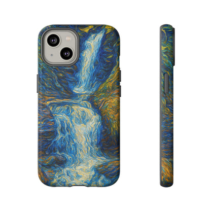 Artistic Phone Case - Waterfall Design, Unique Gift, Phone Accessory, Nature Lover, Original Artwork - TRV