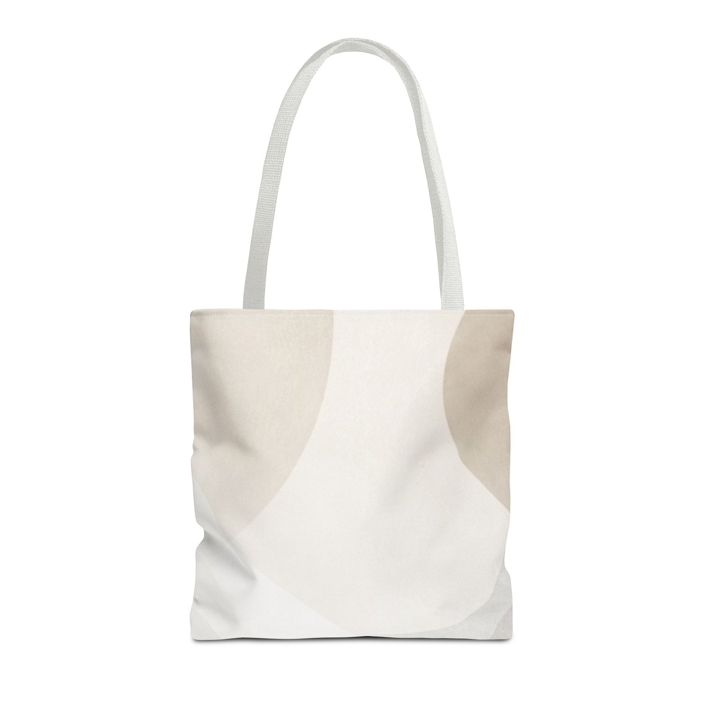 Neutral Abstract Geometric Tote Bag | Minimal Beige Shapes