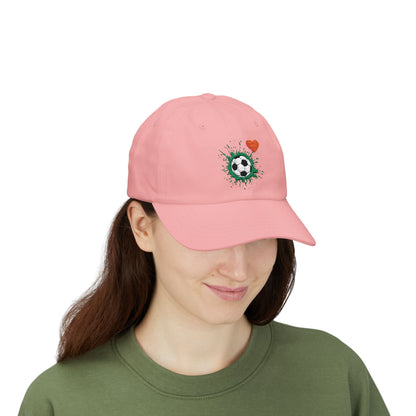 Soccer Love Dad Cap | Perfect Gift for Sports Lovers, Father's Day, Outdoor Events, Casual Wear, Adjustable Cap - TRV