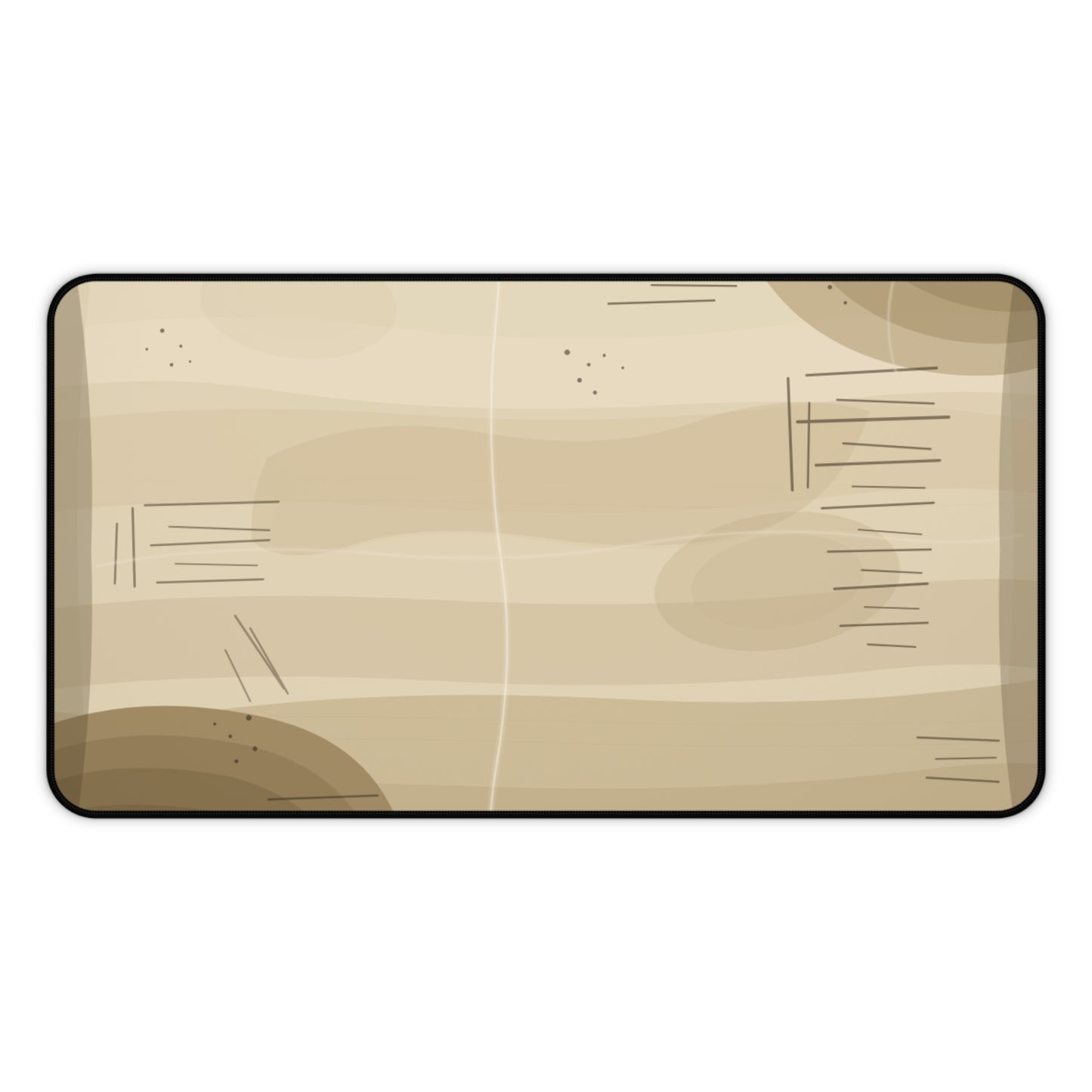 Vintage Wood Grain Desk Mat | Beige Rustic Mouse Pad - TRV