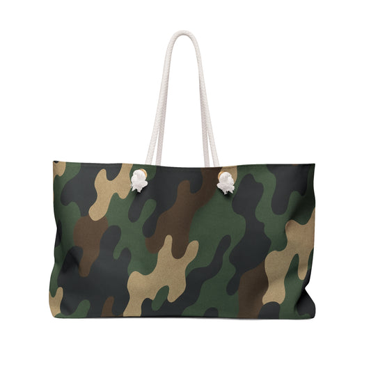 Camouflage Weekender Bag - Stylish Travel Tote for Weekend Getaways, Gym, Beach, Gifts for Him, Adventure Essentials - TRV