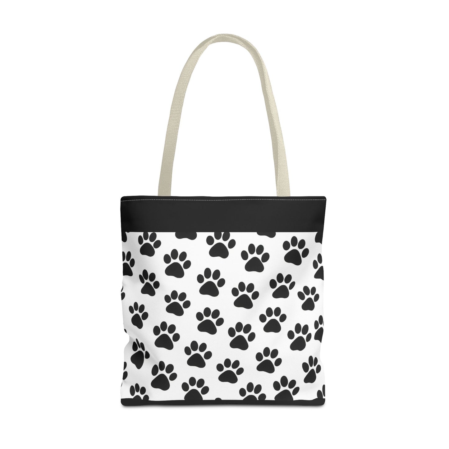 Paw Print Tote Bag, Dog Lover Gift, Shopping Tote, Eco-Friendly Bag, Pet Accessory, Animal Print Carryall - TRV