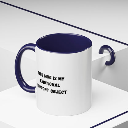 Emotional Support Coffee Mug, Funny Gift for Coffee Lovers, Unique Office Mug, Self-Care Gift, Cute Ceramic Mug
