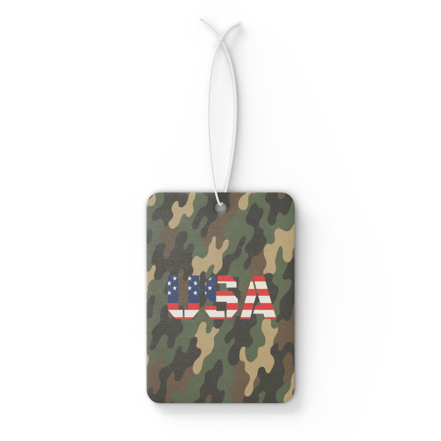 USA Camouflage Car Air Freshener, Military Style Air Freshener, Camo Air Freshener, Gift for Veterans, Patriotic Car Accessory - TRV