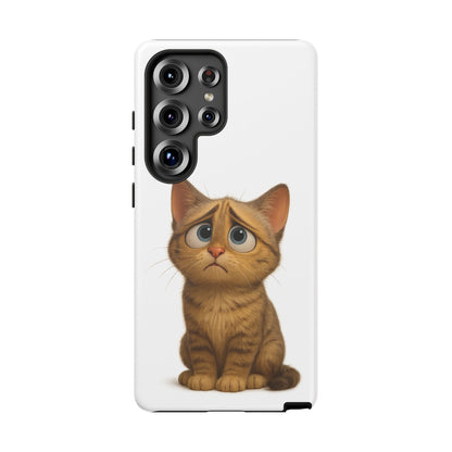 Cute Cat Phone Case, Funny Kitty Case, Animal Lover Gift, Cat Lover Accessory, Unique Cat Design Case, Pet Mom Gift - TRV