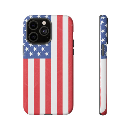 American Flag Phone Case - Patriotic Cell Cover, Tough Cases, USA Pride, Independence Day Gift, Veteran's Day, Phone Protection - TRV