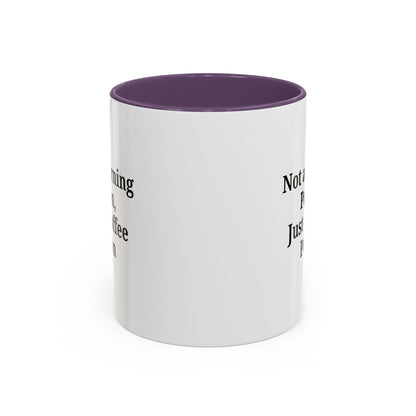 Coffee Lover's Accent Mug, Perfect for Gifting, Home Office Decor, Not a Morning Person, Coffee Enthusiast, Funny Coffee Mug - TRV