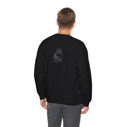 Stack of Books with Mug and Plant Sweatshirt | Cozy Reading Crewneck