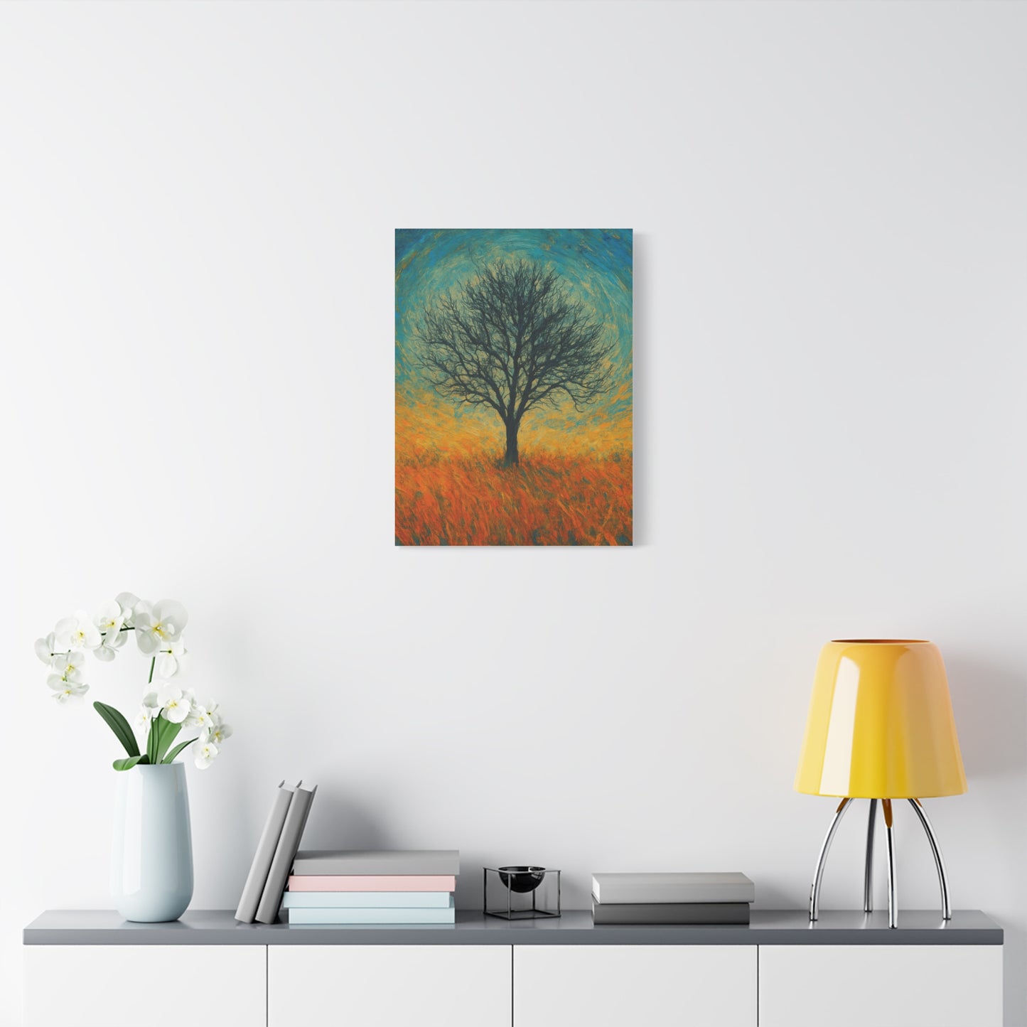 Artistic Tree Canvas Wall Art, Matte Stretched Canvas, Natural Decor for Home, Office, Gift for Nature Lovers, Bohemian Wall Decor