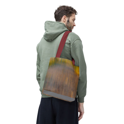 Abstract Art Tote Bag - Stylish and Eco-Friendly Diagonal Stripes for Everyday Use - TRV