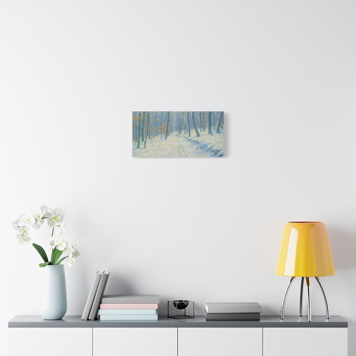 Winter Wonderland Canvas Art, Stretched Canvas Wall Decor, Home Decor, Art for Living Room, Gift for Nature Lovers, Cozy Winter Vibes - TRV