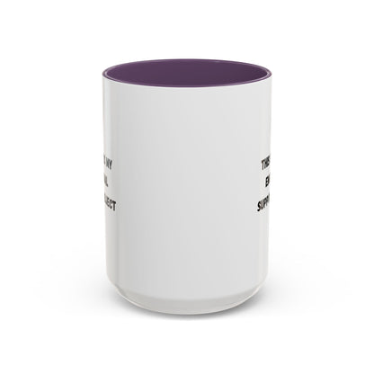 Emotional Support Coffee Mug, Funny Gift for Coffee Lovers, Unique Office Mug, Self-Care Gift, Cute Ceramic Mug