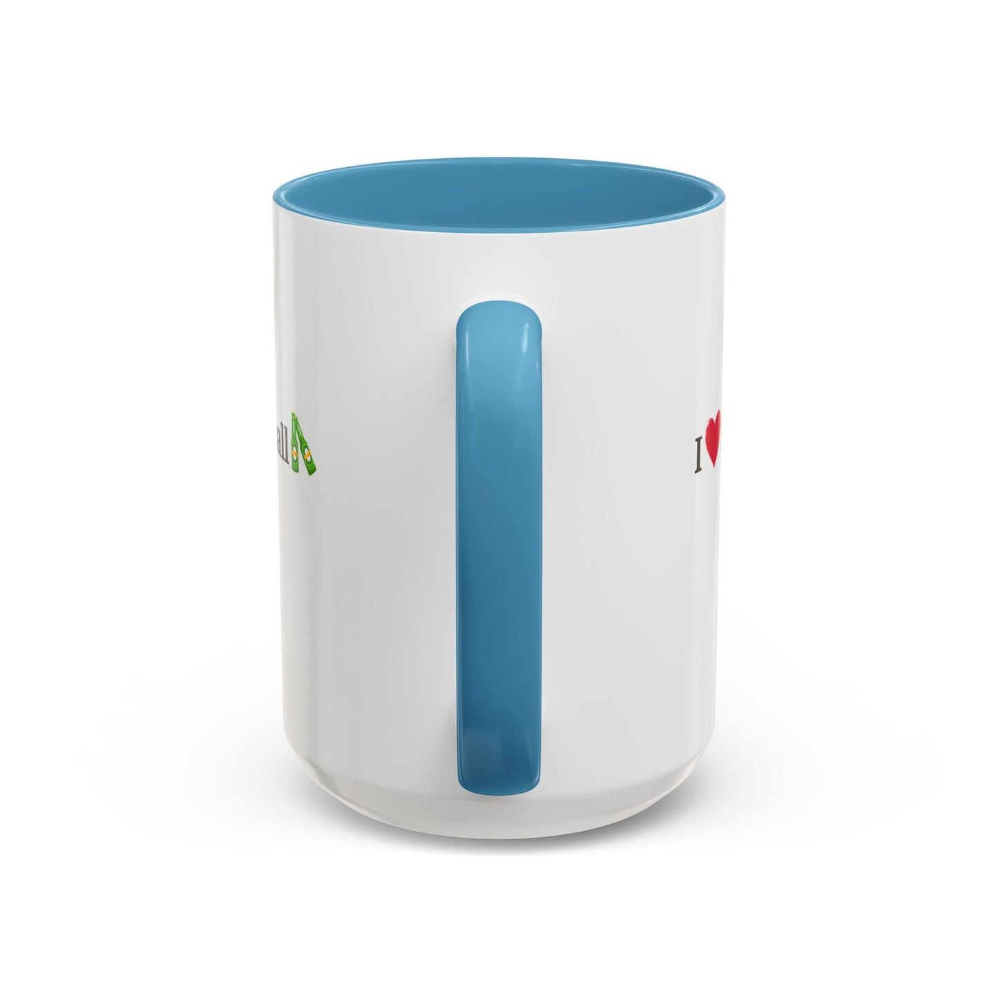 I Love Football Accent Coffee Mug, Perfect Gift for Sports Lovers, Football Enthusiasts, Unique Mug for Game Days, Home or Office Decor - TRV