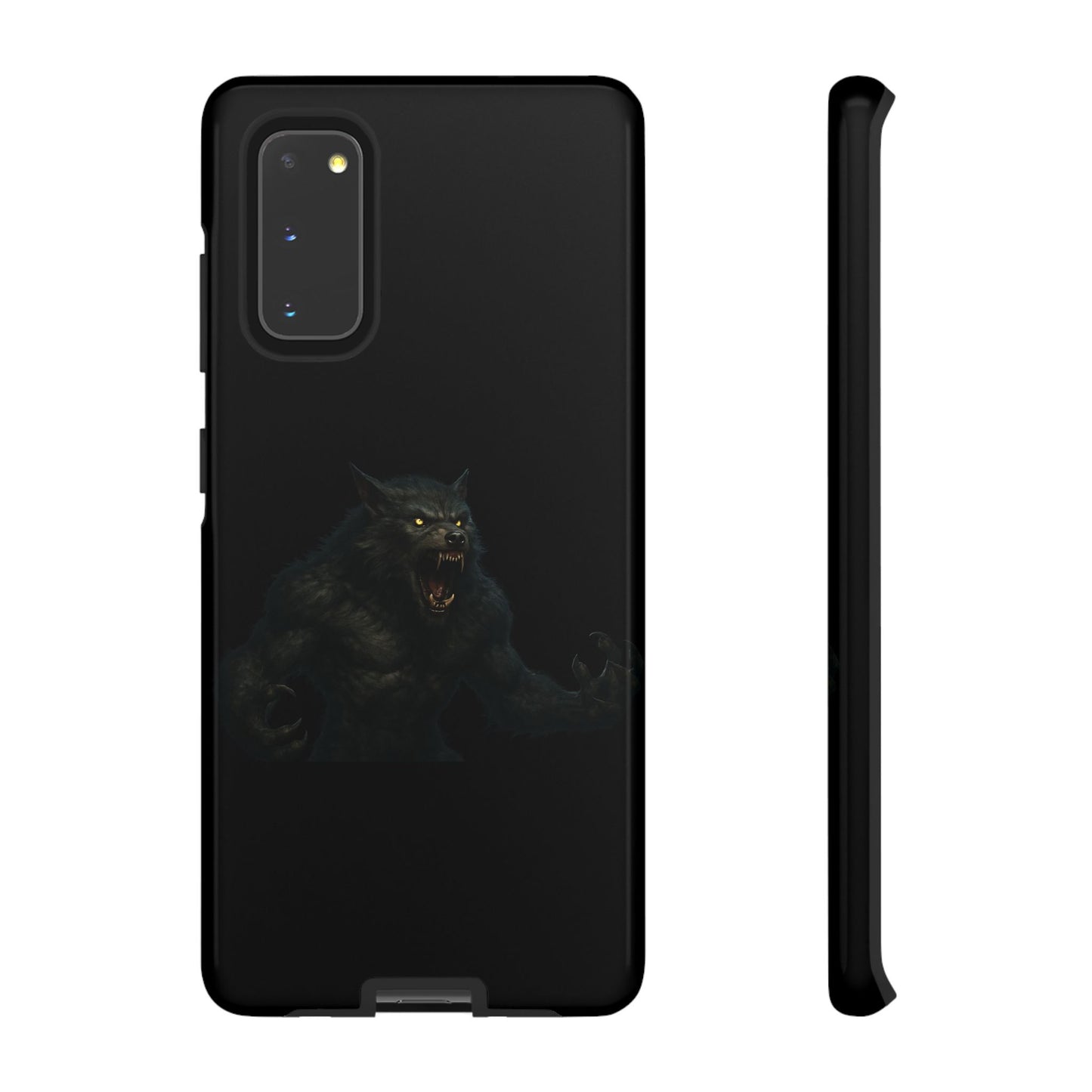 Werewolf Phone Case, Tough Cases, Black Panther Design, Gift for Animal Lovers, Phone Accessories, Fierce Phone Protection - TRV