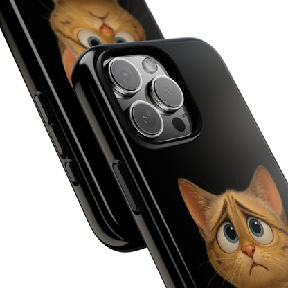 Cute Cat Phone Case, Adorable Kitty Cover, Pet Lover Gift, Unique Animal Design, Customizable Mobile Case - TRV