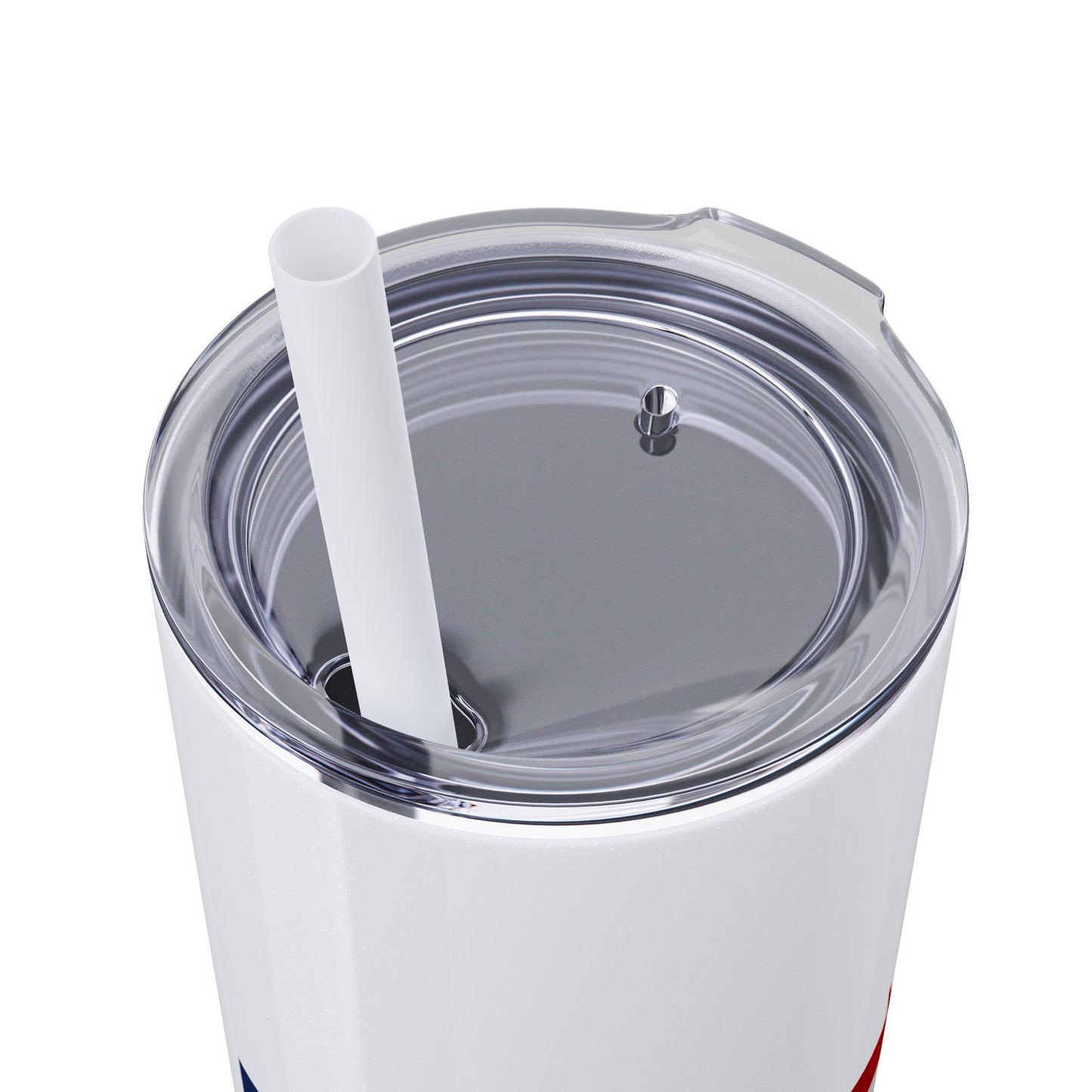 Skinny Tumbler — USA Flag 20oz Straw Tumbler (Patriotic Travel Cup)