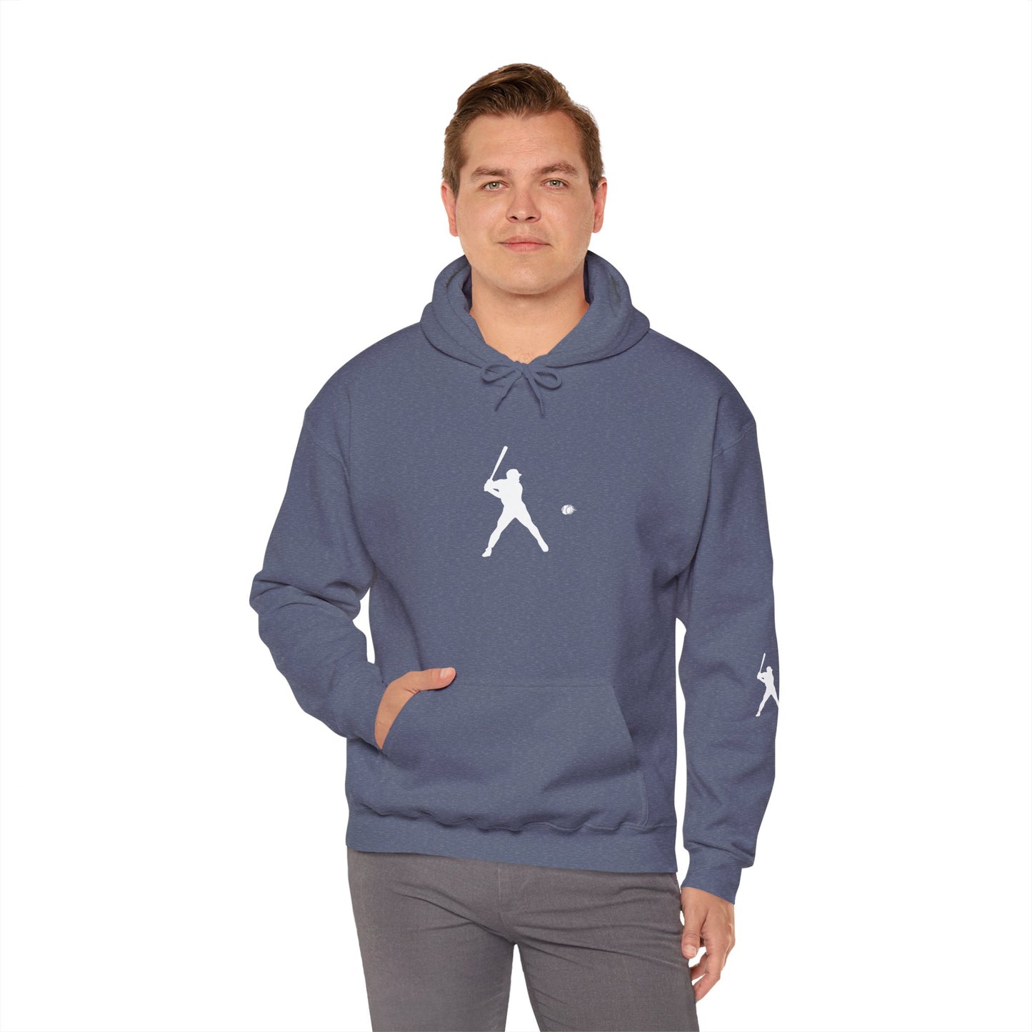 Sporty Unisex Baseball Hooded Sweatshirt, Casual Hoodie for Athletes, Perfect for Gifts, Comfy Streetwear, Ideal for Sports Events, Personal Use - TRV
