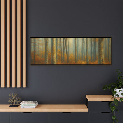 Autumn Forest Canvas Art, Framed Wall Decor, Rustic Home Decor, Nature Artwork, Gift for Nature Lovers - TRV