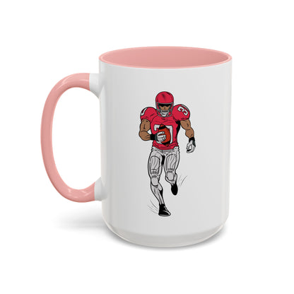 Football Player Coffee Mug, Sports Fan Gift, Motivational Coffee Cup, Game Day Mug, Unique Sports Merchandise
