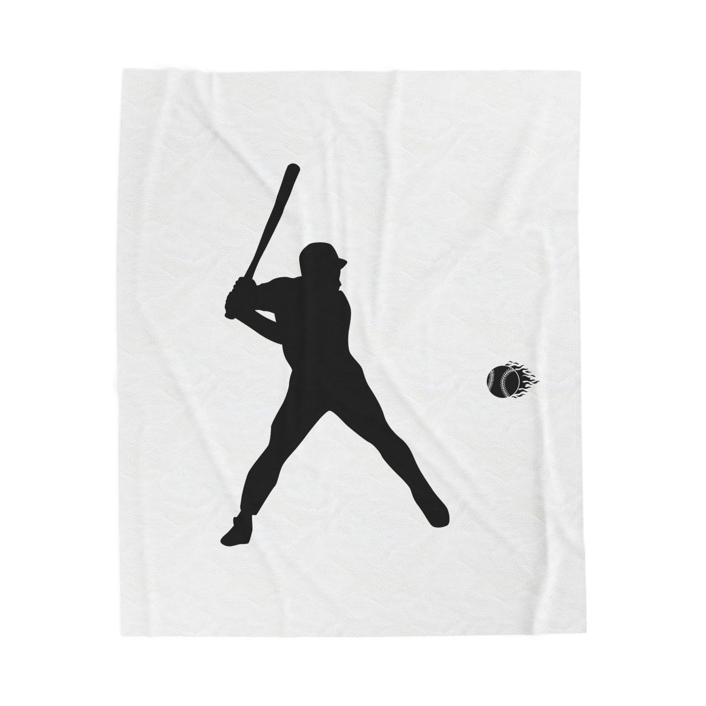Baseball Player Plush Blanket | Soft Sports Throw, Cozy Gift for Athletes, Home Decor, Game Day Blanket, Perfect for Birthdays - TRV