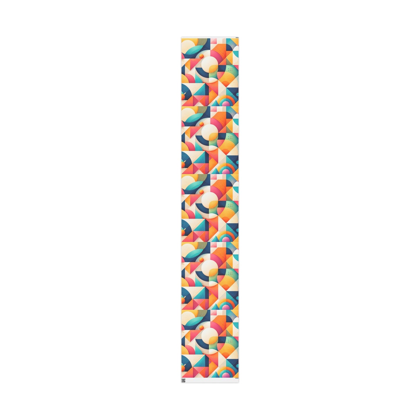 Geometric Colorwave Wrapping Paper Roll — Vibrant Abstract Gift Wrap