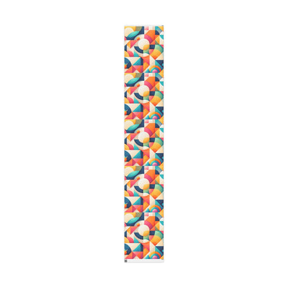 Geometric Colorwave Wrapping Paper Roll — Vibrant Abstract Gift Wrap