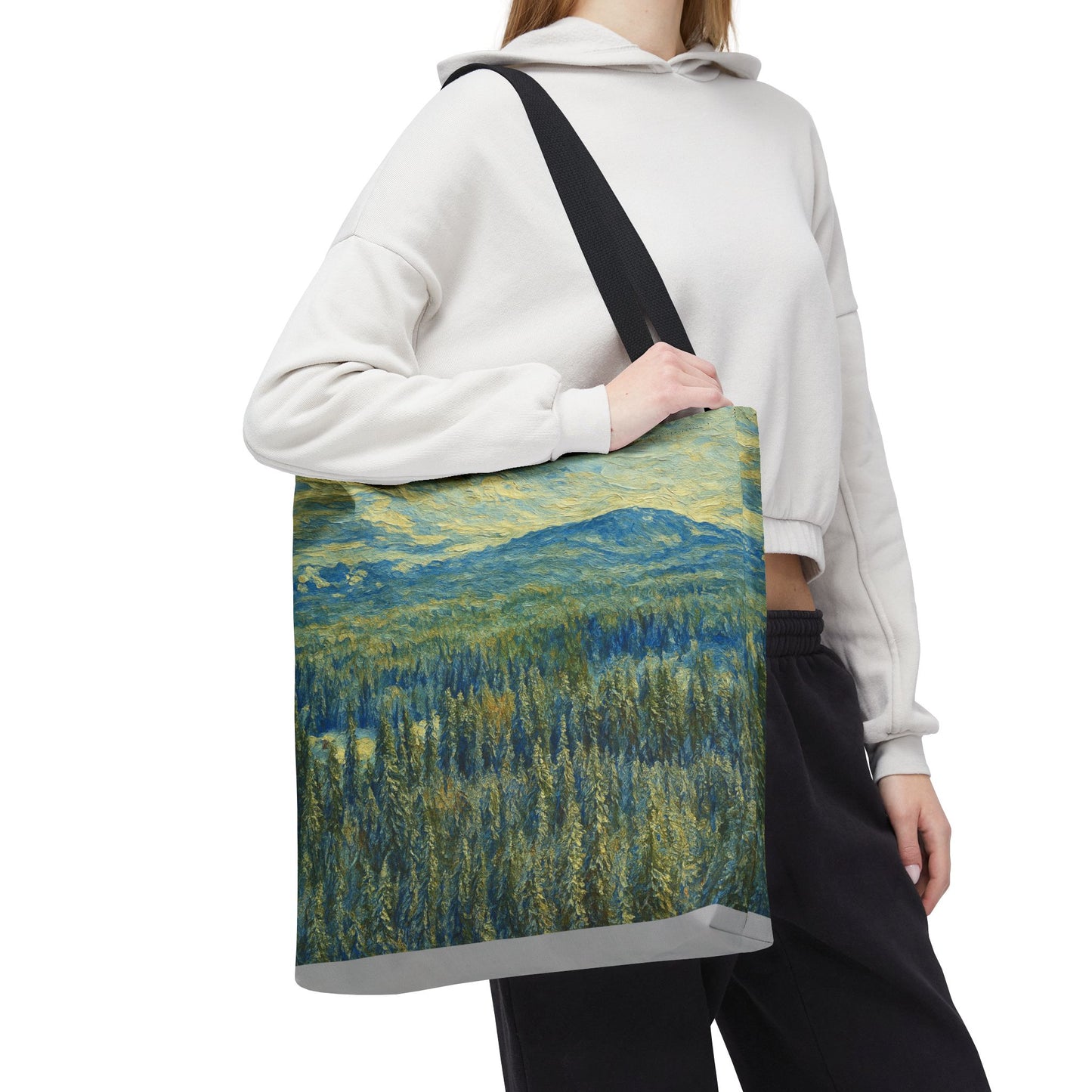 Nature-Inspired Tote Bag, Eco-Friendly Carryall, Bohemian Style Purse, Art Tote, Great Gift for Nature Lovers, Shopping Bag, Travel [...] - TRV