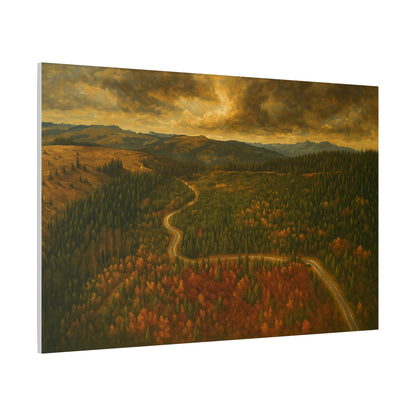 Stretched Canvas Art, Scenic Landscape Wall Decor, Nature Painting for Home, Rustic Room Accent, Gift for Nature Lovers - TRV