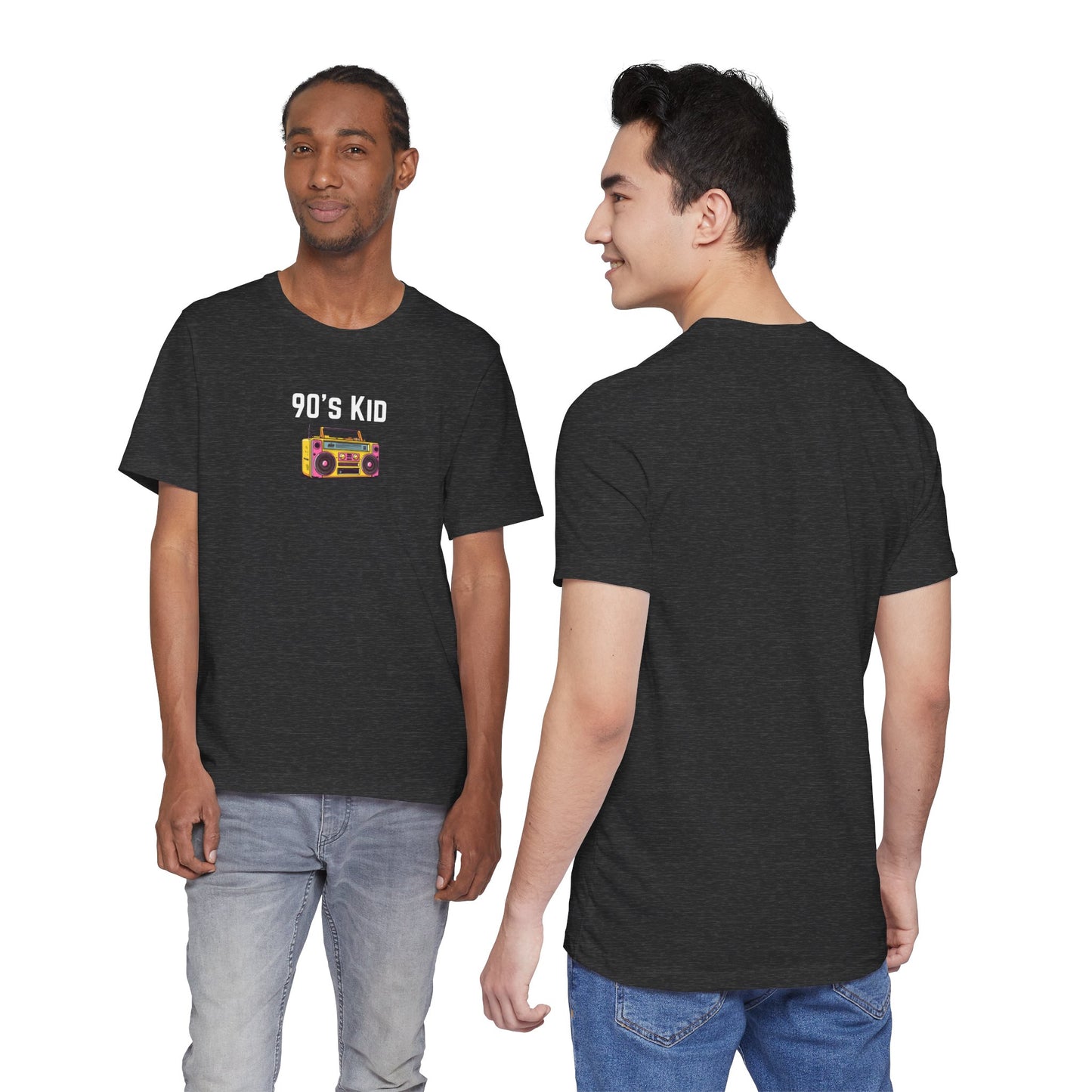 Retro Boombox Tee — 90s Kid Graphic T-Shirt