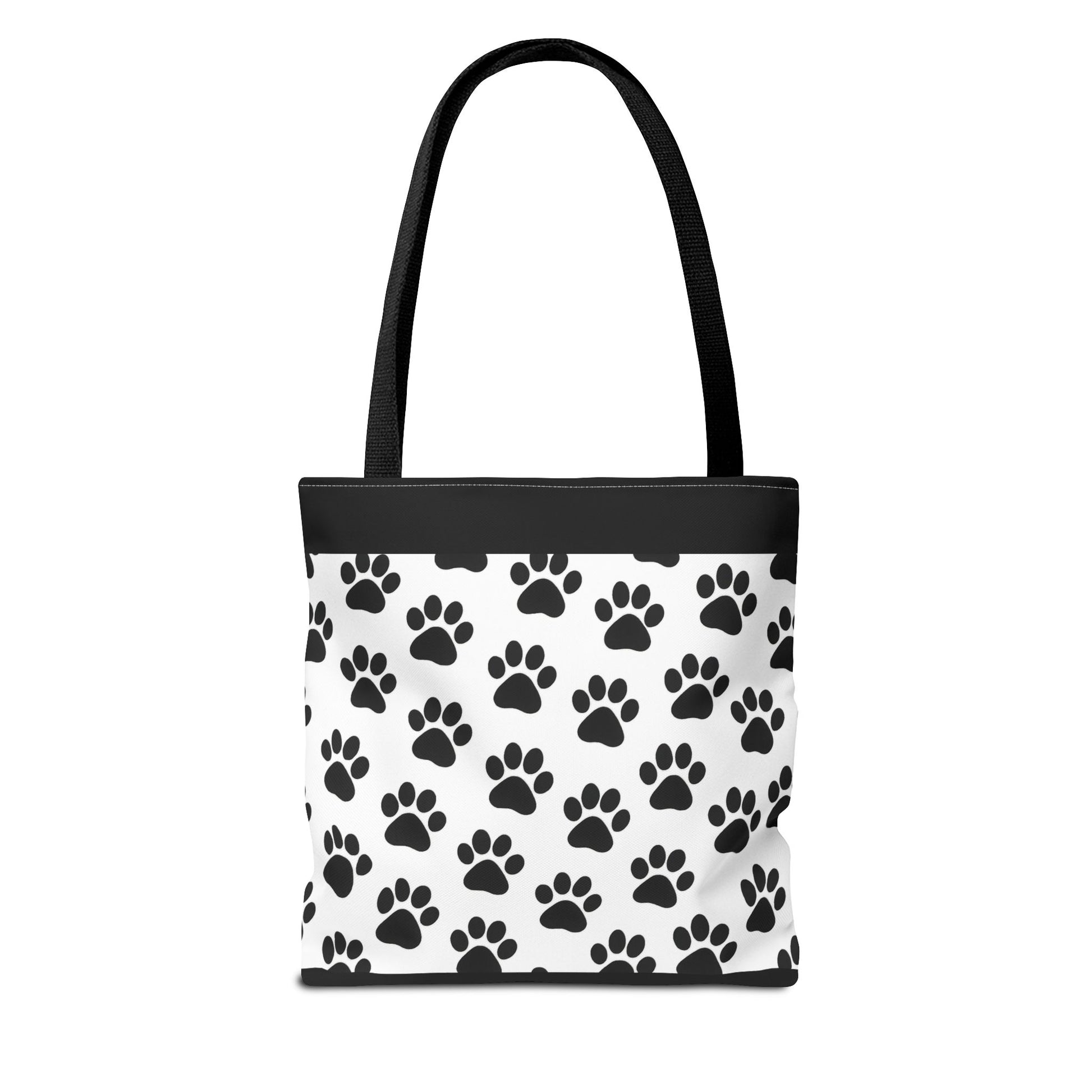 Paw Print Tote Bag, Dog Lover Gift, Shopping Tote, Eco-Friendly Bag, Pet Accessory, Animal Print Carryall - TRV