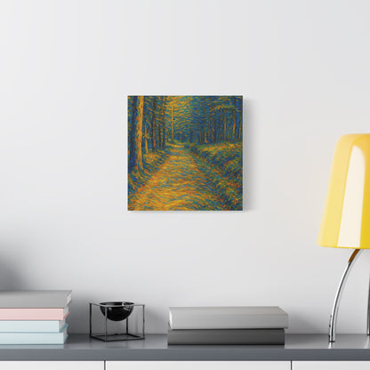 Van Gogh Style Forest Canvas Art | Nature Wall Decor, Home Office Accent, Gift for Nature Lovers, Gallery Wrapped, Living Room Wall Art - TRV