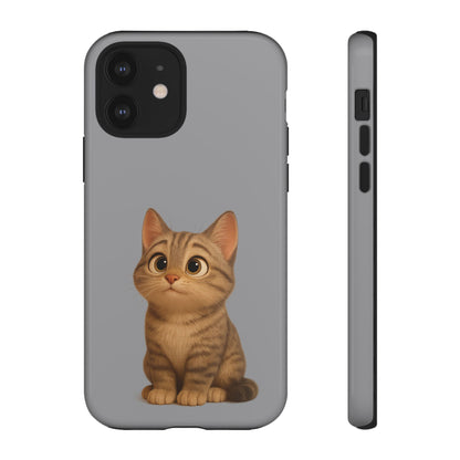 Cute Cat Phone Case, Kawaii Pet Accessory, Gift for Cat Lovers, Animal Phone Cover for Kids, Unique Kitty Design, Birthdays, Holidays - TRV