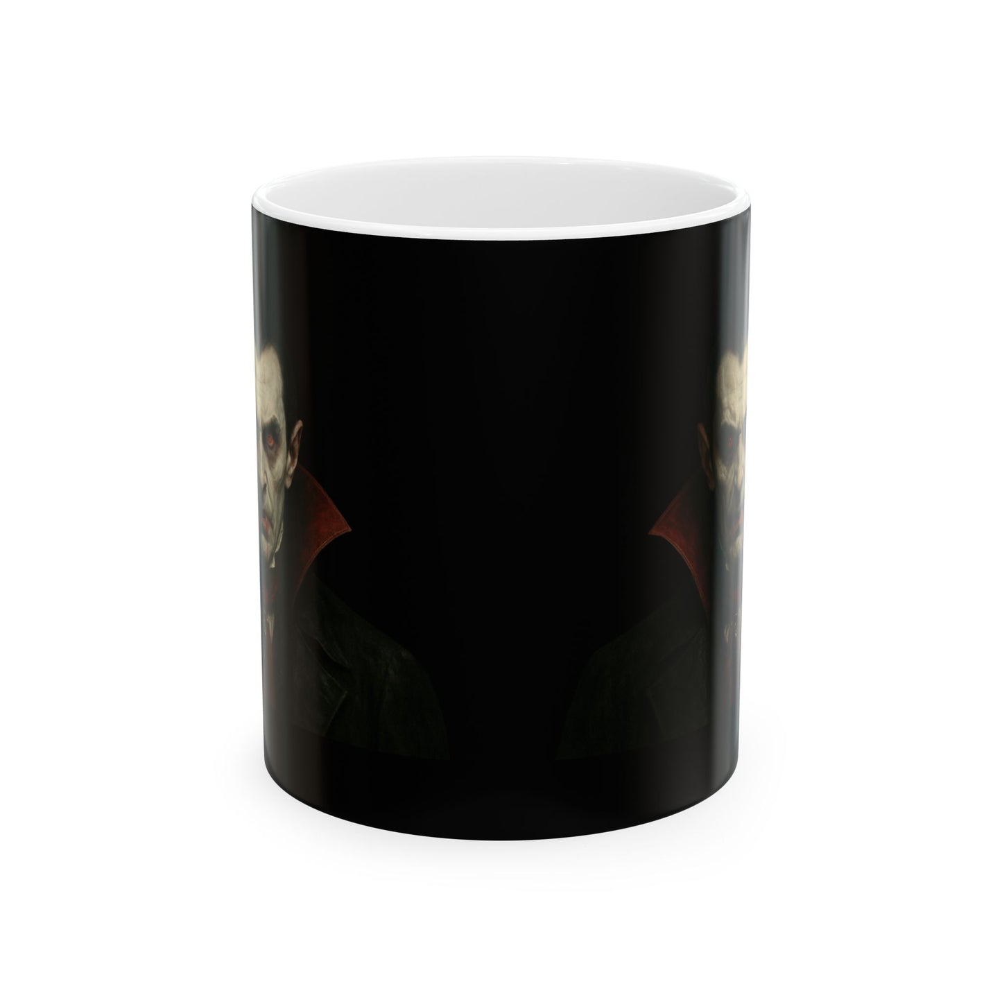 Gothic Dracula Vampire Ceramic Mug, Perfect for Halloween, Spooky Gifts, Coffee Lovers, Home Decor, 11oz & 15oz Sizes - TRV