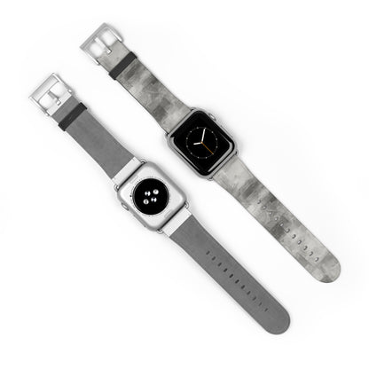 Gray Watercolor Camouflage Watch Band | Neutral Abstract Apple Watch Strap - TRV