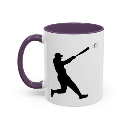 Baseball Player Accent Coffee Mug, Sports Gift, Baseball Lover Mug, Unique Coffee Cup, Personalized Sports Mug - TRV